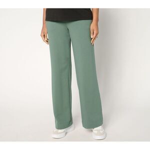 Maya J Women's Pants Sz XL Tall Denim & Co. Active French Terry Green A677892